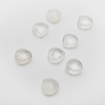 Kryształ górski łezka fasetowana zawieszka 16x16mm