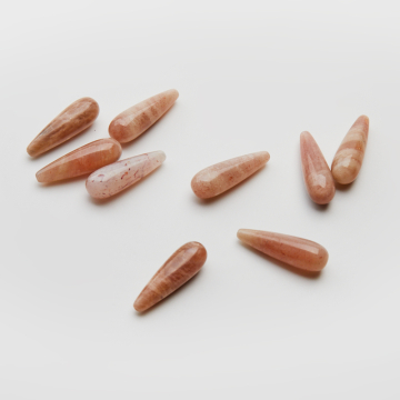 Kamień słoneczny kropla gładka zawieszka 23,5x7,5mm