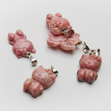 Rodonit zawieszka Hello Kitty 25mm