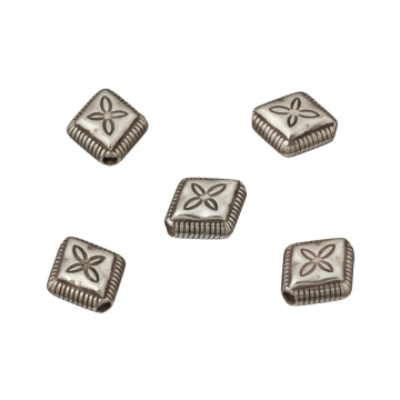 Posrebrzane romby orientalne 12mm