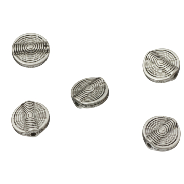 Posrebrzane krążki hipnotyzujące 12mm