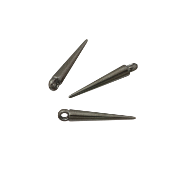 Kły akrylowe metalizowane czernione 22x3mm