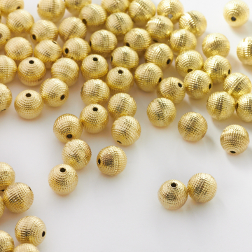 Metalowa kulka w kropeczki 8mm