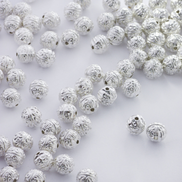 Metalowy koralik kulka ozdobna 7,5mm