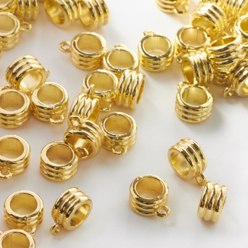 Metalowa krawatka oponka w paski 10mm