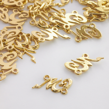 Metalowa zawieszka-łącznik fantazyjna 18,5mm