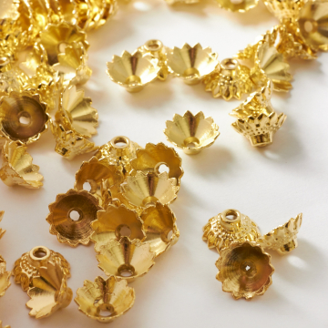 Czapeczka metalowa stożek ozdobny 10mm