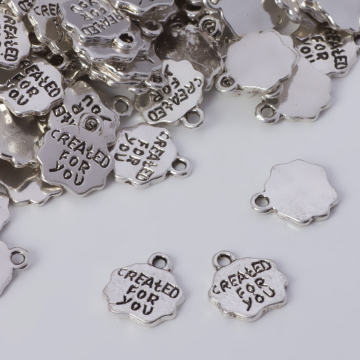 Zawieszka 'Created for you' 9x10mm