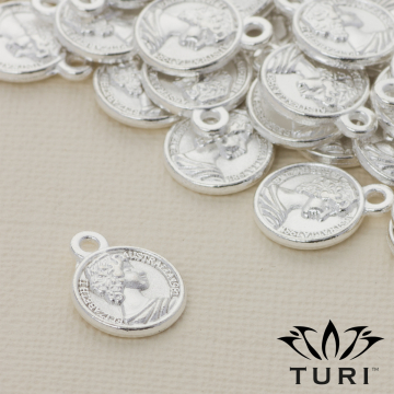 Zawieszka Elżbieta II Australia 1981 w srebrnym kolorze 12mm