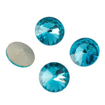 Kryształek rivoli indicolite 14mm