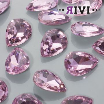 Kaboszon kryształowy rose 18x25mm