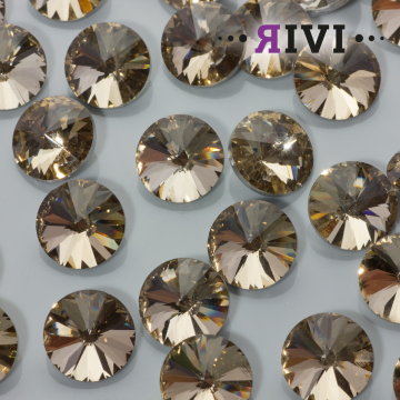 Kaboszon kryształowy coffee 16mm