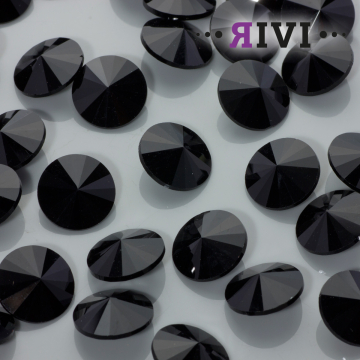 Kaboszon kryształowy jet 16mm