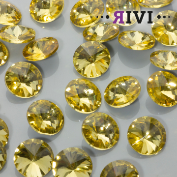 Kaboszon kryształowy jonquil 16mm