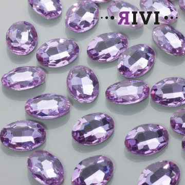 Kaboszon kryształowy amethyst 13x18mm