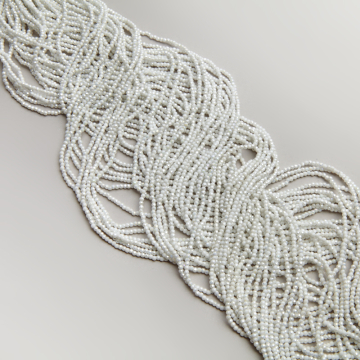 Kryształki kulki fasetowane ceramic white AB 2mm