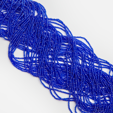 Kryształki kulki fasetowane navy 2mm