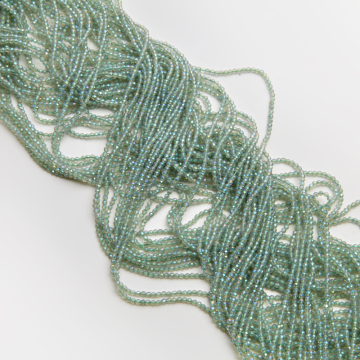 Kryształki kulki fasetowane awenturine AB 2mm