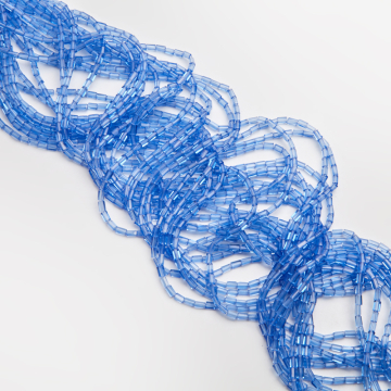 Kryształki słupki fasetowane Blue topaz 2,5x4,5mm