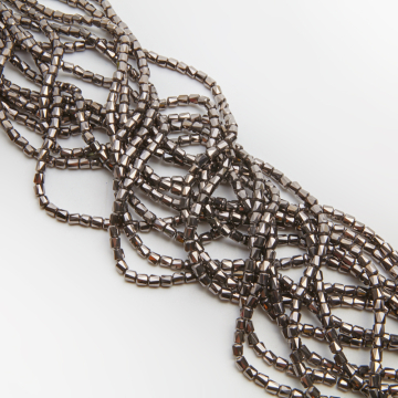 Kryształki walce fasetowane hematite 5x5,5mm