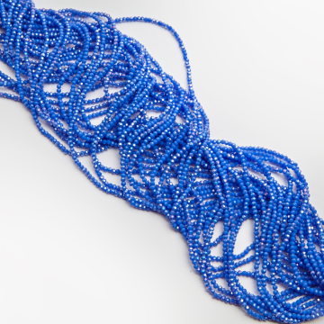 Kryształki kulki fasetowane ceramic blue AB 3mm