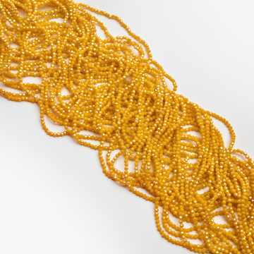 Kryształki kulki fasetowane sunny yellow 3mm