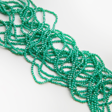 Kryształki kulki fasetowane turquise AB 3mm