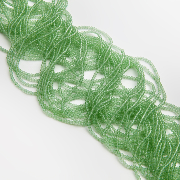 Kryształki kulki fasetowane peridot 3mm