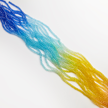 Kryształki oponki fasetowane multicolor 3,5x4mm