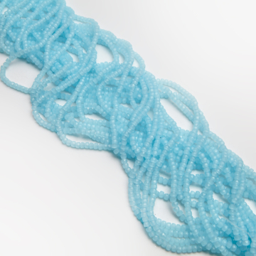 Kryształki oponki fasetowane baby blue 3x4mm