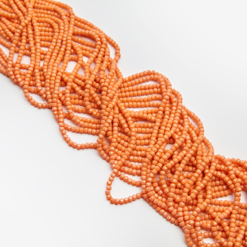 Kryształki oponki fasetowane ceramic peach 3x4mm