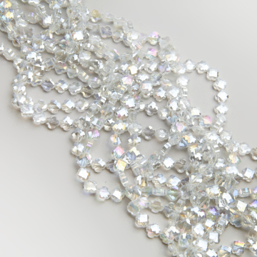 Kryształłki koniczyna marokańska fasetowana crystal AB 8mm