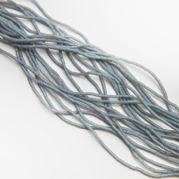 Kryształki słupek gładki mat grey 2,5x5mm