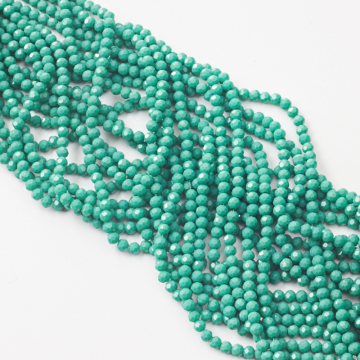 Kryształki kulki fasetowane 32 cuts turquise  6mm