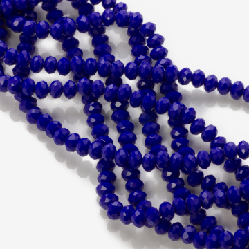 Kryształki oponki fasetowane ceramic navy 5x6mm