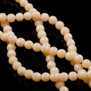 Kryształki kulki 96 cutts ecru 8mm