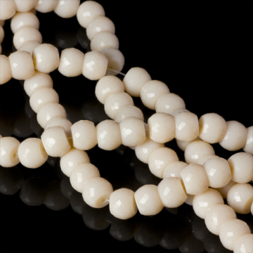 Kryształki drum ecru 8x10mm