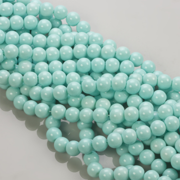 Koraliki szklane kulki baby blue 10mm