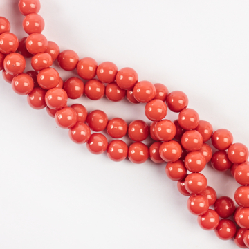 Koraliki szklane powlekane arbuzowe 10mm