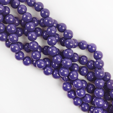 Koraliki szklane powlekane indygo 10mm