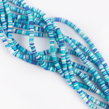 Koraliki Katsuki z modeliny niebieskie 4mm