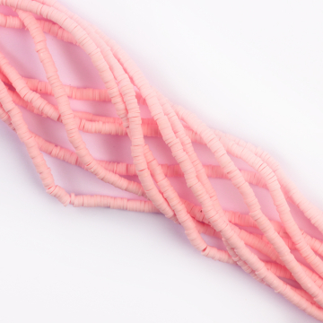 Koraliki Katsuki z modeliny jasnoróżowe 4mm