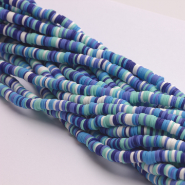 Koraliki Katsuki z modeliny niebieskie 6mm