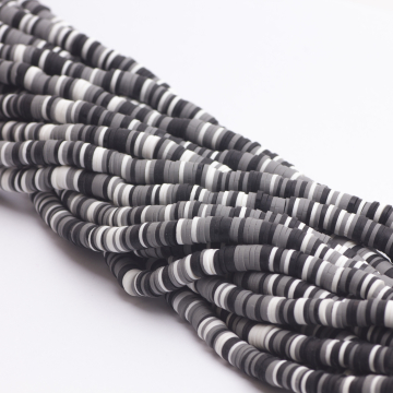 Koraliki Katsuki z modeliny czarne  6mm