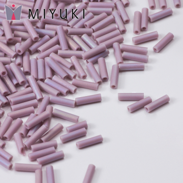 Koraliki Miyuki Bugles #2 6 mm Matte Opaque Mauve AB