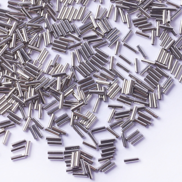 Koraliki Miyuki Bugles #2 6 mm Palladium Plated Koraliki Miyuki Bugles #2 6 mm Palladium Plated