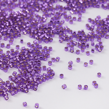 Koraliki Miyuki Delica 11/0 Dyed Silver Lined Bright Violet 11/0