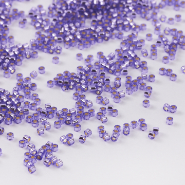 Koraliki Miyuki Delica 11/0 Dyed Silver Lined Lilac 11/0