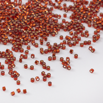 Koraliki Miyuki Delica 11/0 Dyed Silver Lined Copper 11/0