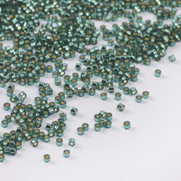 Koraliki Miyuki Delica 11/0 Dyed Silver Lined Teal 11/0